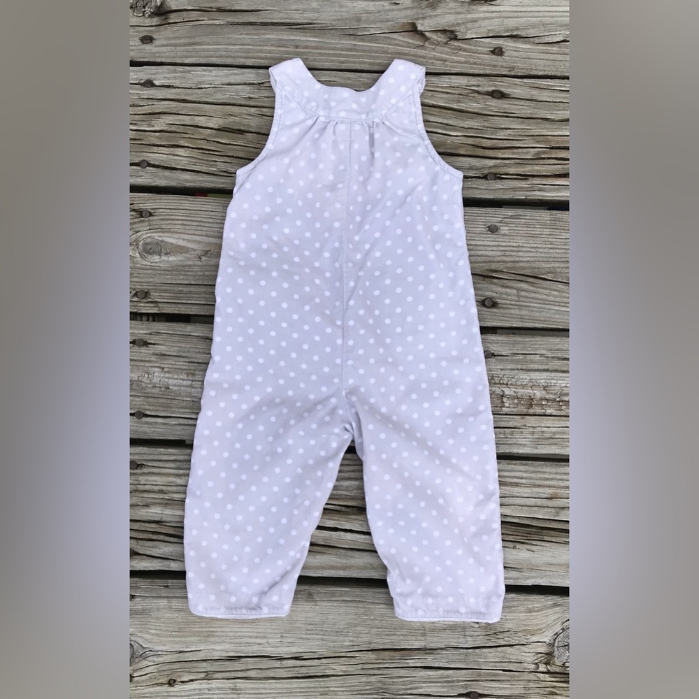 18-24m Baby Girls GYMBOREE Polka Dot Panda Pocket One Piece Corduroy Romper Set - Picture 12 of 13